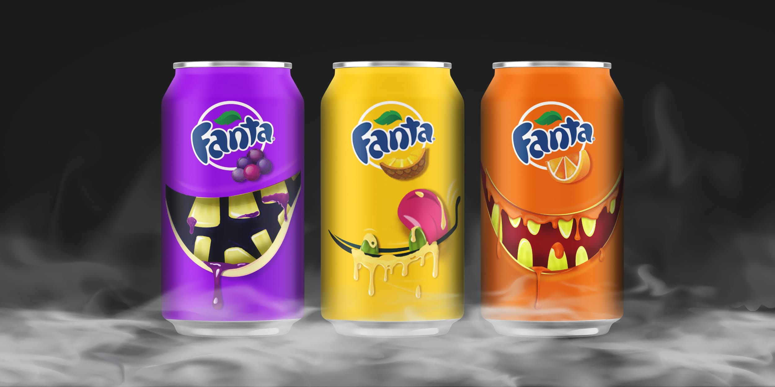 The GRO Agency, Coca-Cola, Fanta Halloween Limited Time Offer, Can Packaging Design